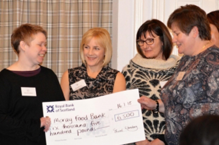 Moray Business Women Donate £6,500 to Moray Foodbank