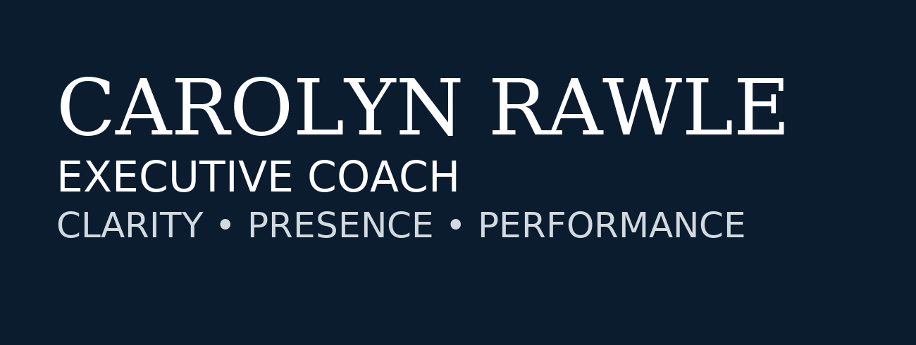 Carolyn Rawle Carolyn Rawle Coaching Banner Image