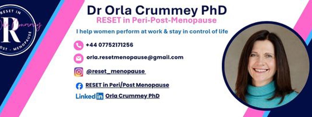 Orla Crummey RESET in Peri-Post-Menopause Banner Image